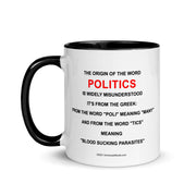 The Definition of Politics - Mug - Unminced Words
