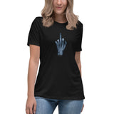 X-Ray Finger - Women's Relaxed T-Shirt - Unminced Words