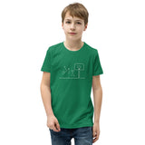 Basketball Dunking - Youth Short Sleeve T-Shirt
